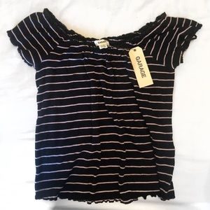Garage lettuce edge off shoulder top